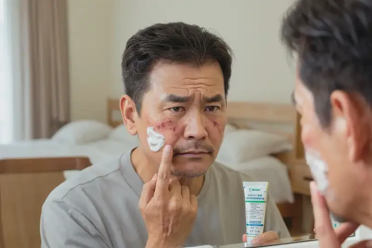 男性臉上出濕疹不管它會(huì)自己自愈嗎(圖3)