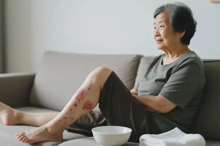 老年人小腿上經(jīng)常起濕疹可不可以徹底自愈(圖3)