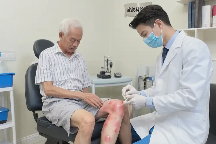 老人大腿出現(xiàn)濕疹不管它會(huì)自己好嗎(圖3)