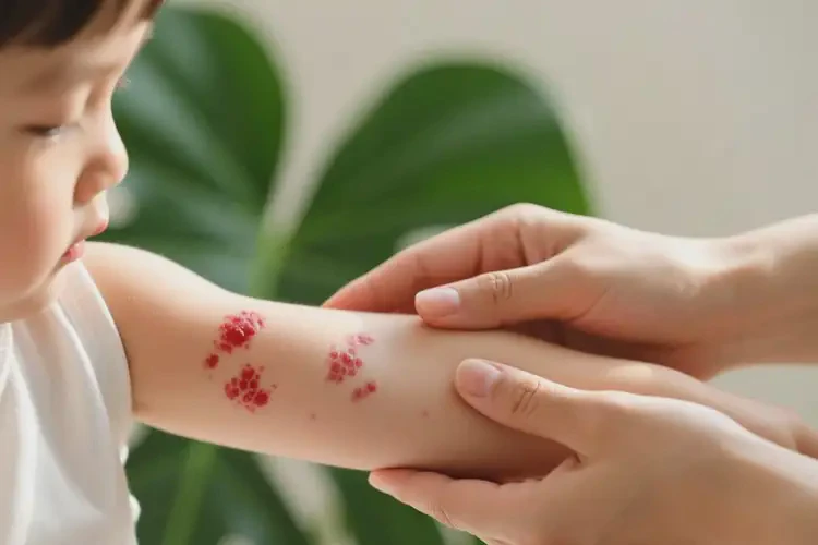 孩子手臂上長濕疹能徹底自愈嗎(圖4)