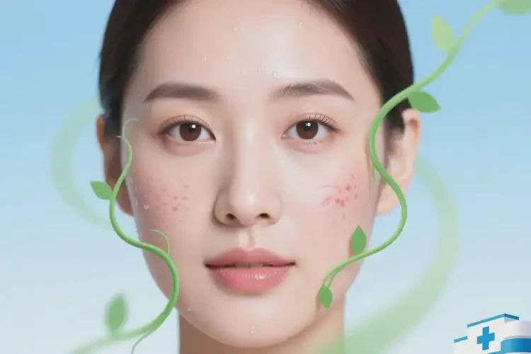 青年人面部出濕疹不管它會自己痊愈嗎(圖4)