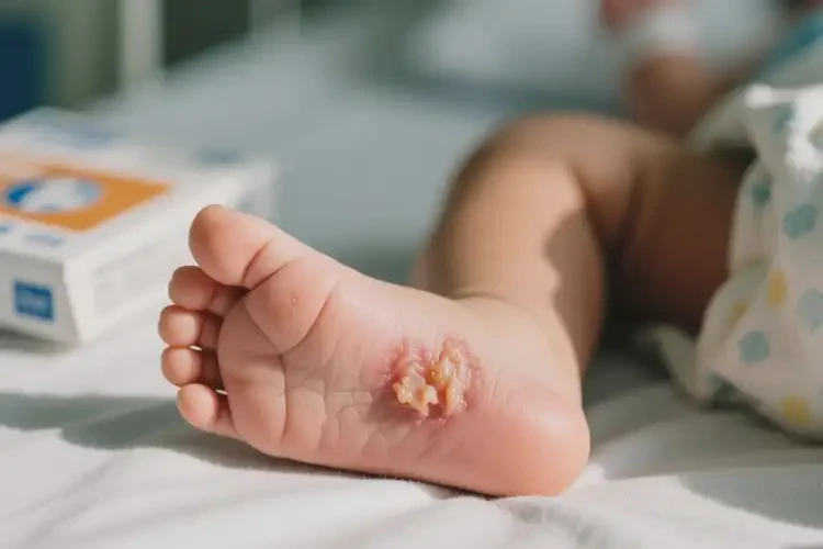 寶寶腳上起濕疹不管它會自己好嗎