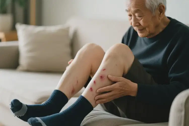 高齡老人小腿上偶爾長濕疹不管它會自己自愈嗎(圖2)