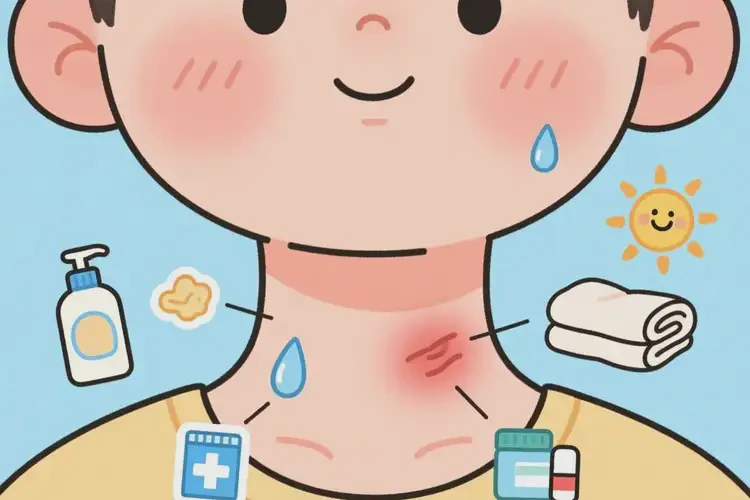 兒童脖子上容易長(zhǎng)濕疹能夠徹底治愈嗎(圖2)