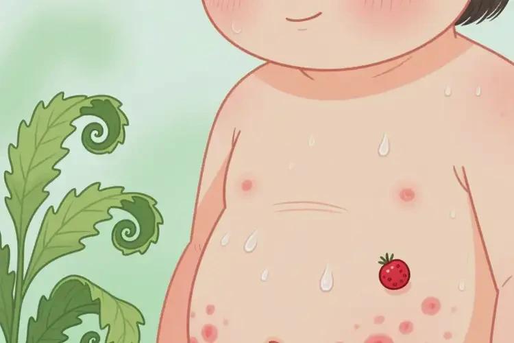 小孩肚子上偶尔长湿疹可不可以彻底自愈(图2)