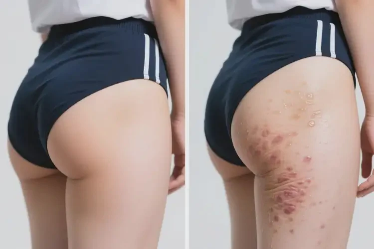 中學(xué)生屁股上偶爾起濕疹不管它會(huì)自己自愈嗎(圖2)