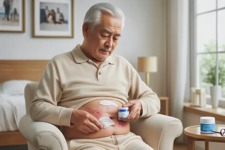 老年人肚子上容易长湿疹不管它会自己好吗(图2)