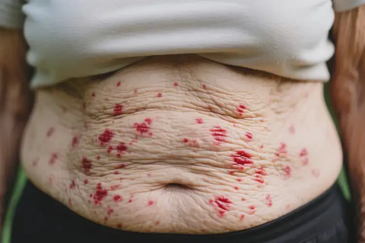 老年人肚子上出濕疹能徹底自愈嗎(圖1)