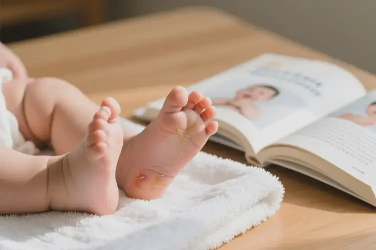 嬰幼兒腳上經(jīng)常長濕疹能夠徹底治愈嗎(圖1)