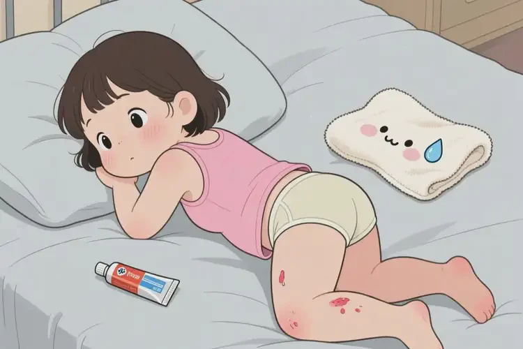 少兒四肢出現(xiàn)濕疹不管它會自己好嗎(圖1)