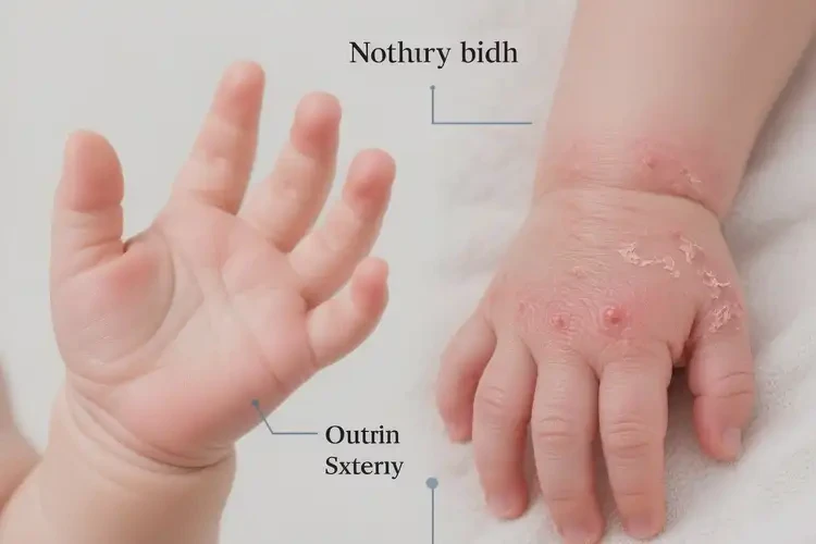 嬰兒手上偶爾長濕疹能靠自己自愈嗎(圖3)