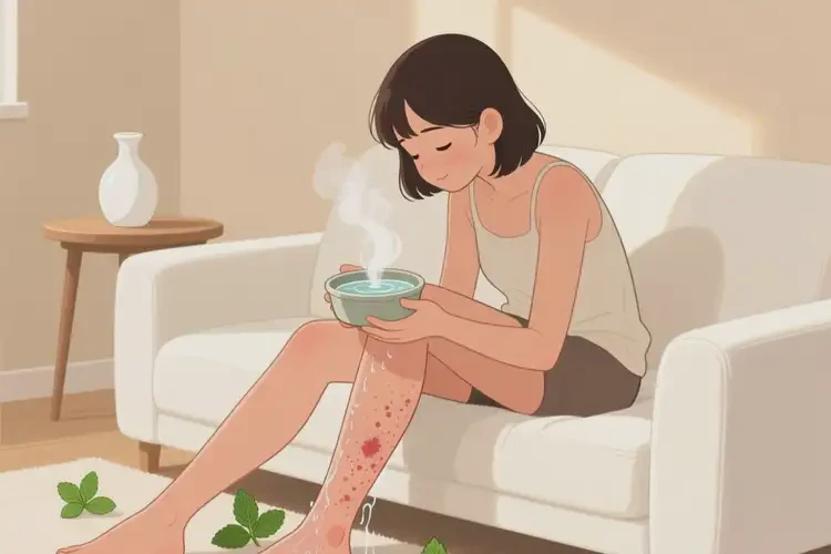 女生小腿出現(xiàn)濕疹能夠徹底治愈嗎(圖2)