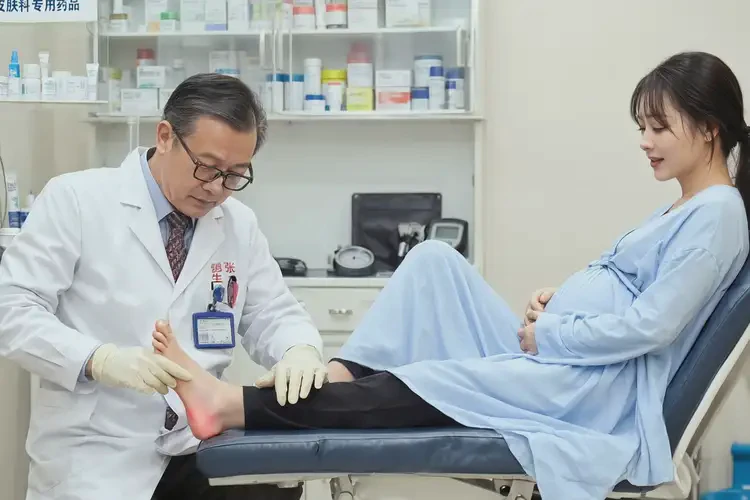 产妇脚上偶尔长湿疹不管它会自己痊愈吗(图1)