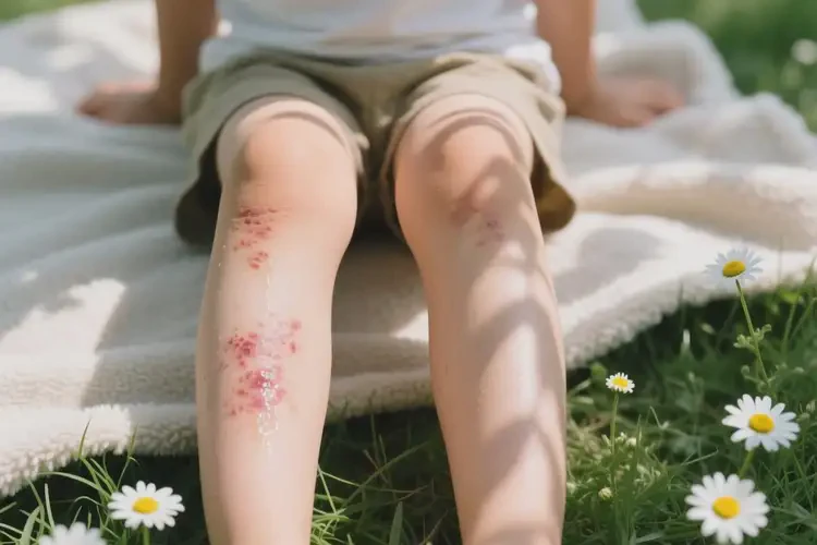 孩子大腿上偶爾起濕疹能徹底自愈嗎(圖2)