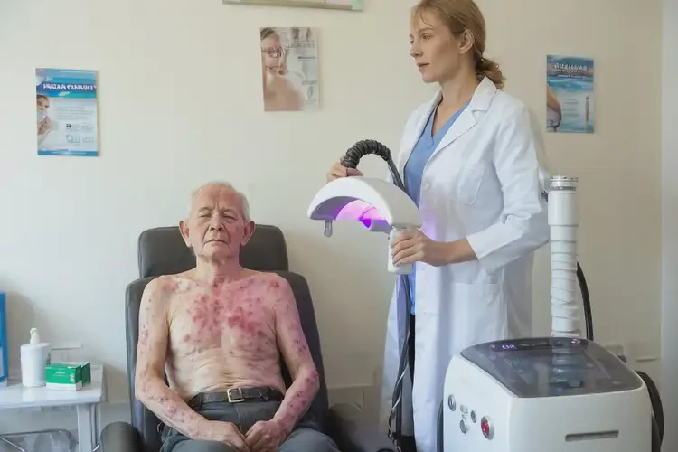 高齡老人臉上長濕疹能不能徹底自愈(圖1)