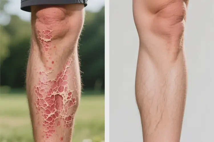 男性小腿經(jīng)常起濕疹不管它會自己自愈嗎(圖2)