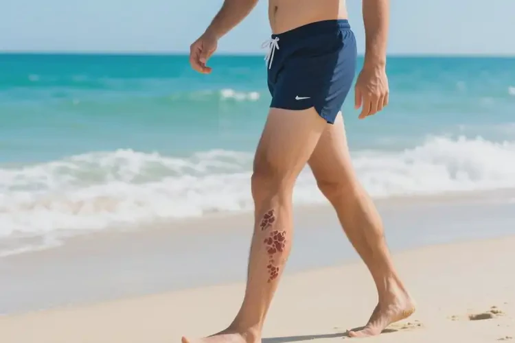 男生小腿上偶爾長濕疹不管它會自己自愈嗎(圖1)