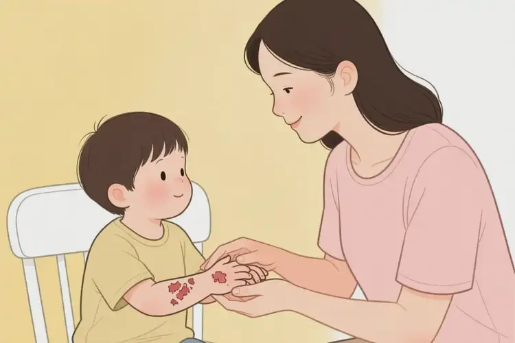 幼兒手上經(jīng)常長濕疹不管它會自己自愈嗎(圖3)