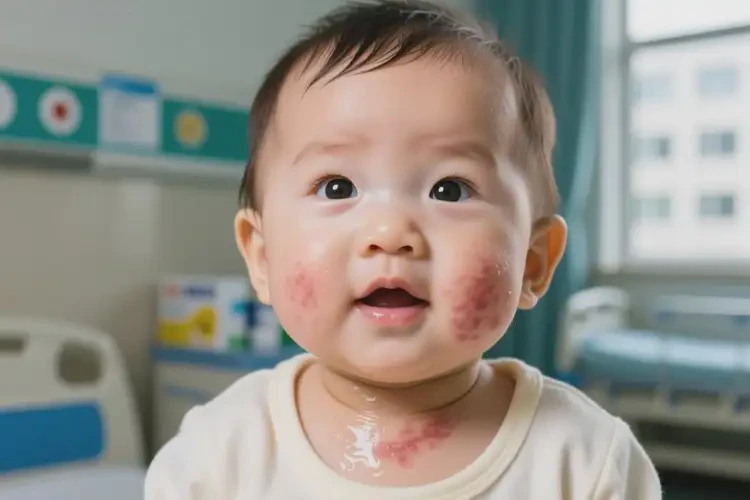 嬰幼兒脖子長濕疹能靠自己自愈嗎(圖3)