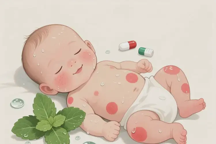 新生兒全身有濕疹不管它會自己痊愈嗎(圖1)