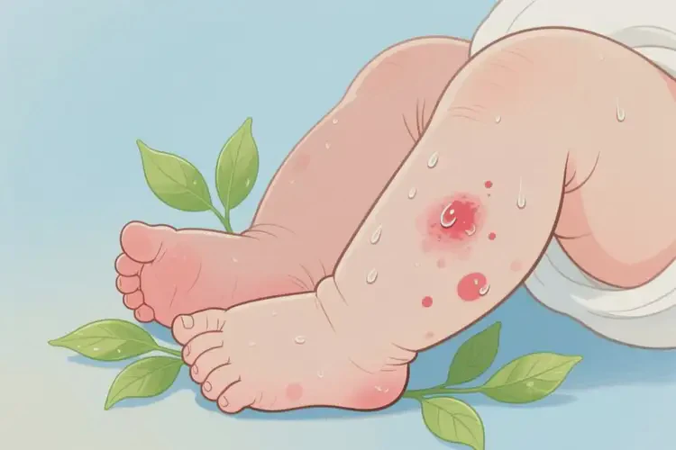 嬰兒小腿容易長濕疹能靠自己自愈嗎(圖2)