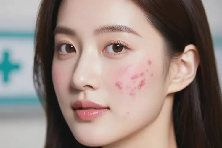 女人面部偶爾起濕疹不管它會(huì)自己自愈嗎(圖2)