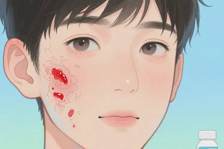 男生臉上出現(xiàn)濕疹不管它會自己自愈嗎(圖4)