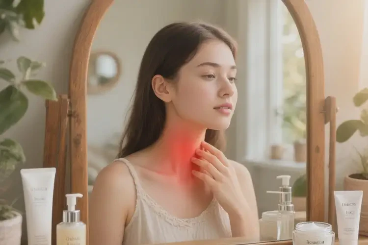 女生脖子上容易起濕疹不管它會(huì)自己自愈嗎(圖4)