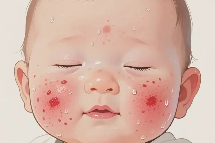 寶寶臉上出濕疹能靠自己自愈嗎(圖4)