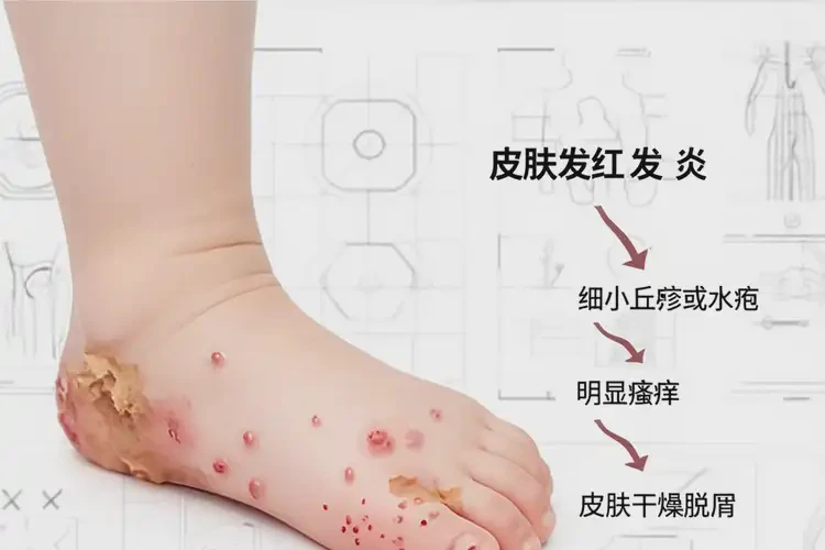 少兒腳上經(jīng)常長濕疹不管它會自己痊愈嗎(圖4)