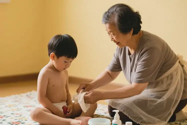 孩子肛周出濕疹不管它會(huì)自己自愈嗎(圖1)