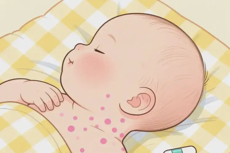 孩子脖子上有濕疹不管它會自己痊愈嗎(圖2)