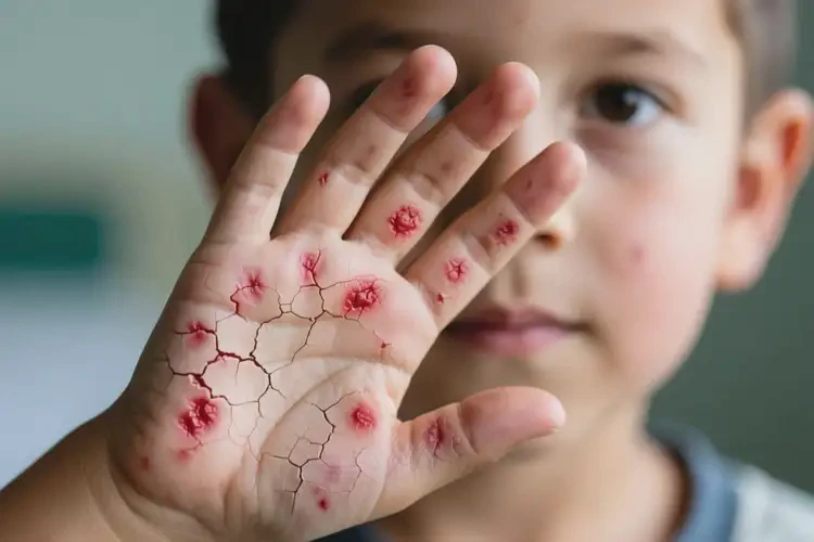 男生手上有濕疹不管它會(huì)自己好嗎(圖1)