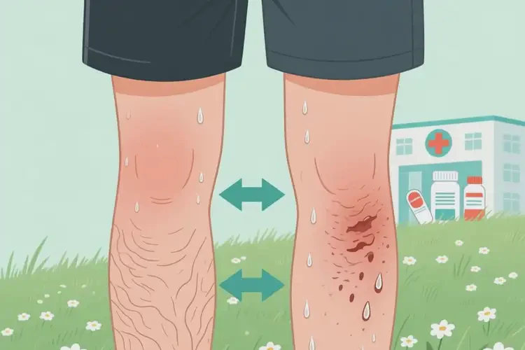 青年人大腿上經(jīng)常長濕疹可不可以徹底自愈(圖3)