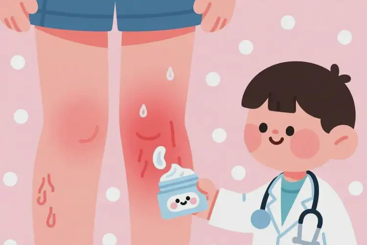 少兒大腿上經(jīng)常長(zhǎng)濕疹能夠徹底治愈嗎(圖2)