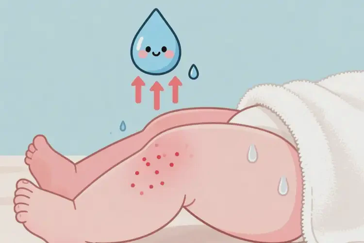 嬰兒大腿上偶爾起濕疹可以徹底自愈嗎(圖2)