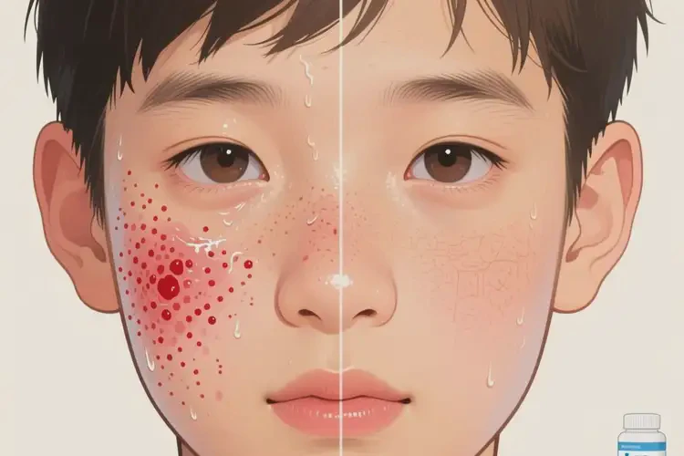 青少年面部偶尔长湿疹不管它会自己自愈吗(图2)