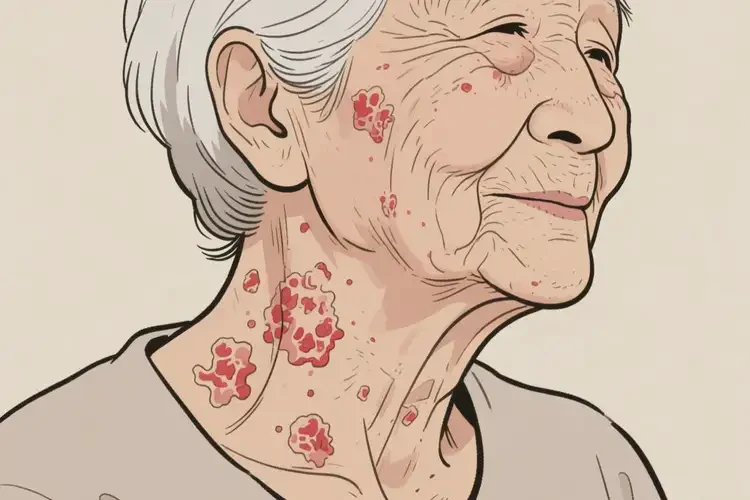 老年人脖子上容易長濕疹不管它會自己自愈嗎(圖4)