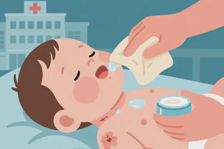 寶寶脖子上偶爾長濕疹可不可以徹底自愈(圖2)