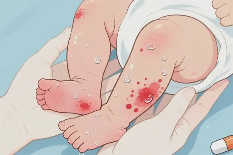 新生兒小腿上偶爾長(zhǎng)濕疹可不可以徹底自愈(圖2)