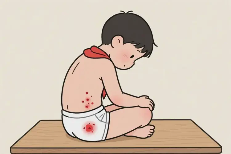 小學(xué)生屁股上出濕疹不管它會自己痊愈嗎(圖1)