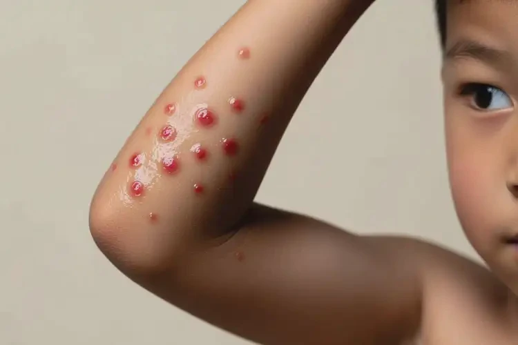 孩子手臂有濕疹不管它會自己自愈嗎(圖1)