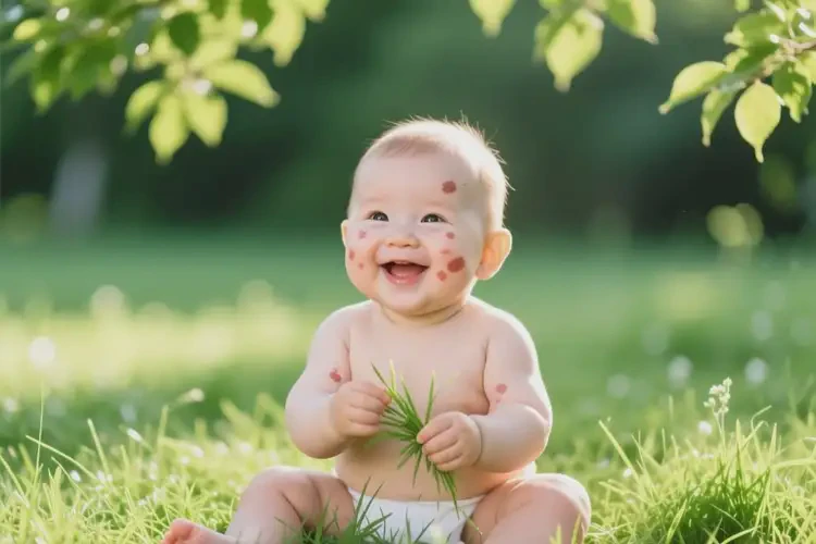 小兒臉上偶爾長濕疹能靠自己自愈嗎(圖2)