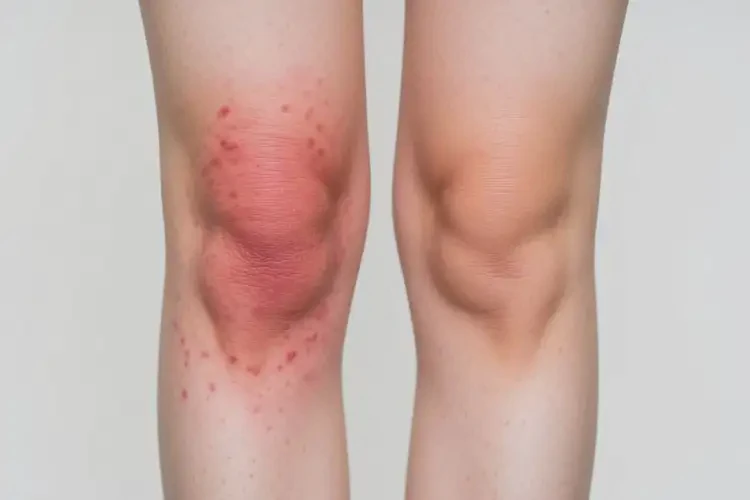 女生小腿容易起湿疹不管它会自己好吗(图4)