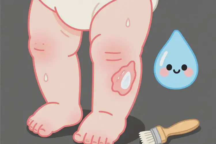 寶寶小腿容易長濕疹能徹底自愈嗎(圖1)