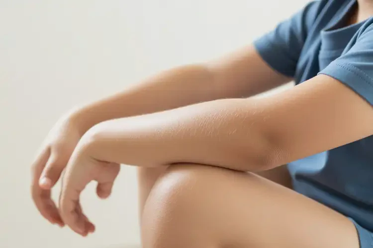 兒童手臂偶爾長濕疹可以徹底自愈嗎(圖2)