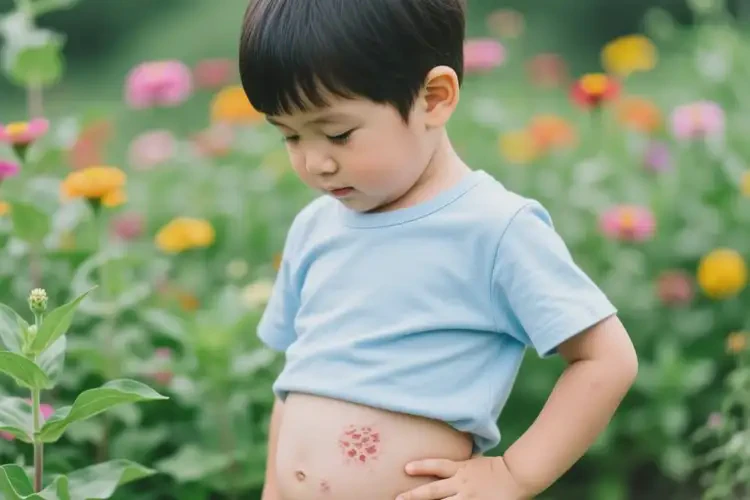 小孩肚子上偶尔起湿疹能靠自己自愈吗(图1)