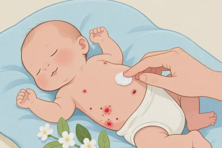 新生兒肚子上容易長濕疹能夠徹底治愈嗎(圖4)