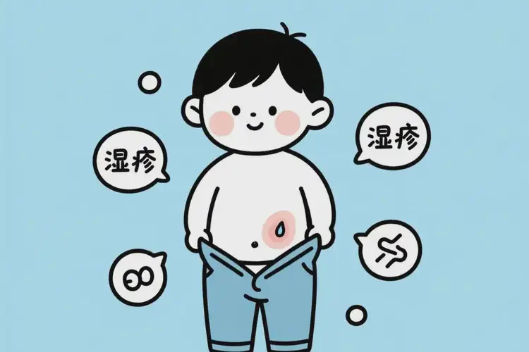幼兒屁股上偶爾起濕疹不管它會(huì)自己自愈嗎(圖1)