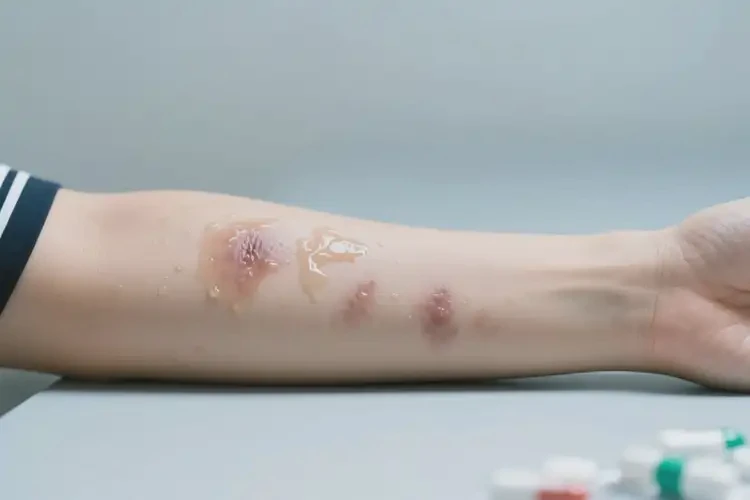 大學(xué)生手臂偶爾起濕疹不管它會(huì)自己好嗎(圖2)